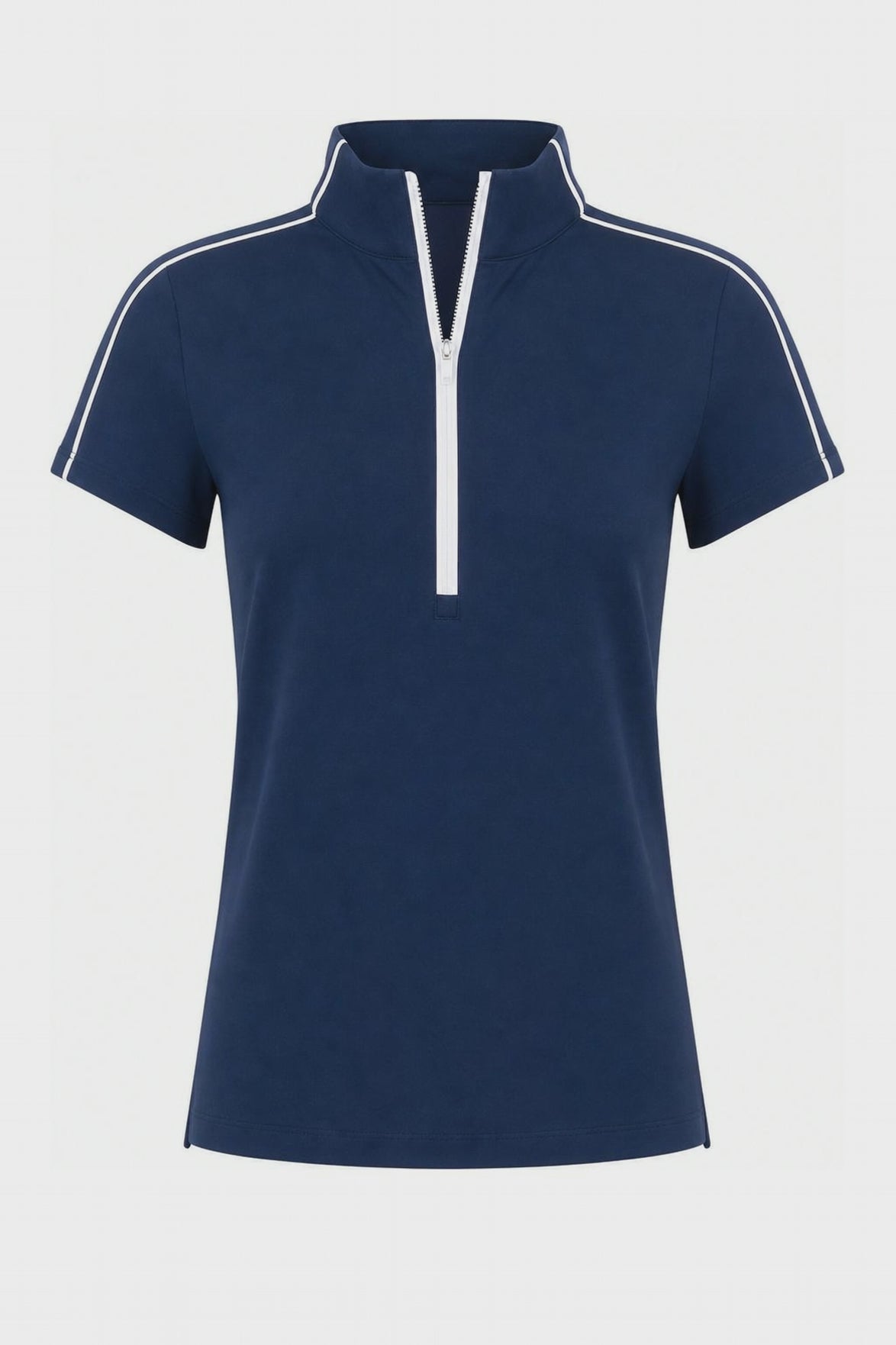 *This video is AI generated but accurately depicts our garment fit and details, though some small variations may occur from generated video to physical garment.* A zoom in on details that offer intentional design for sun protection, comfort, and slimming appeal.