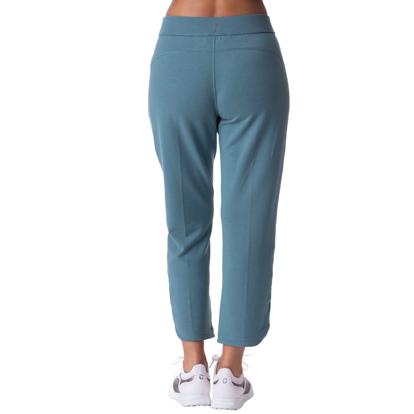 Sueded Blissful Knit Straight Crop Pant